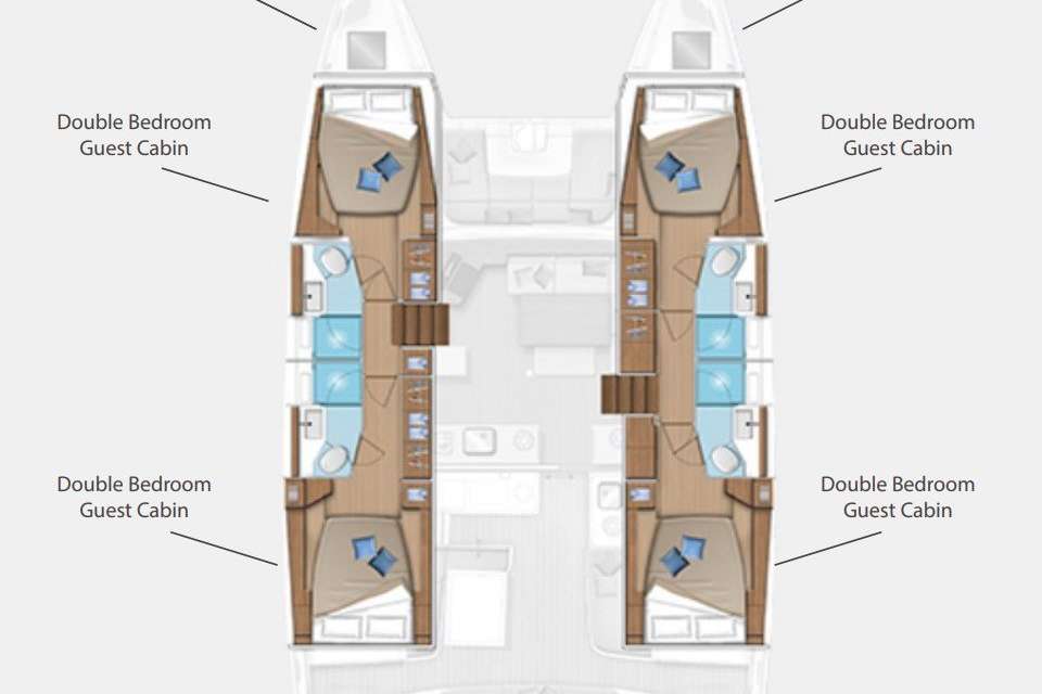 Plans du bateau Lagoon 46