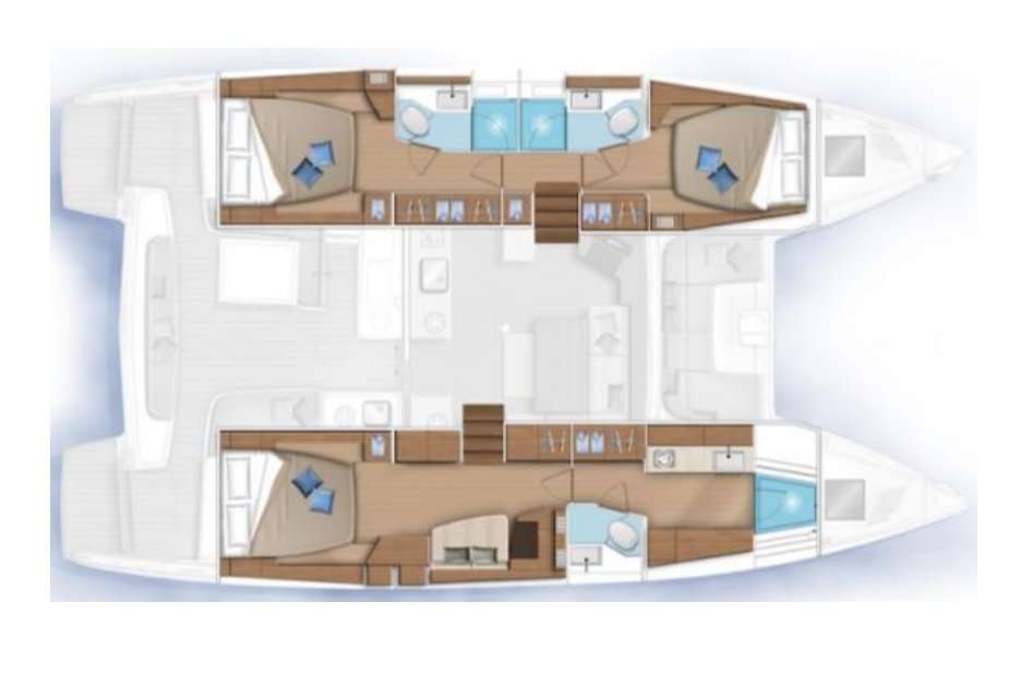 Plans du bateau Lagoon 46