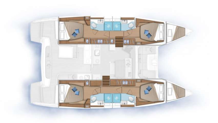 Plans du bateau Lagoon 46