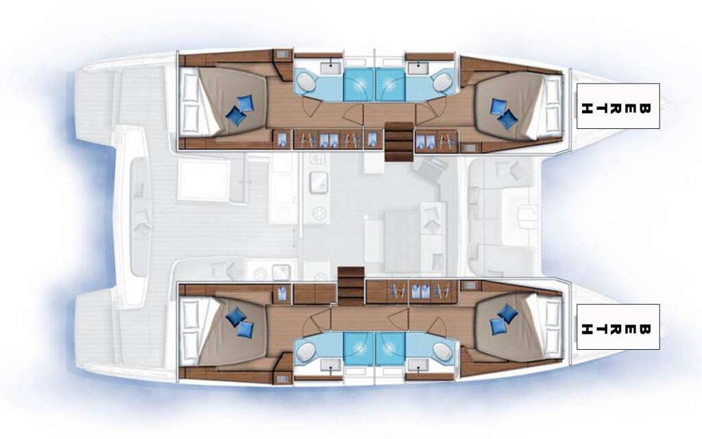 Plans du bateau Lagoon 46