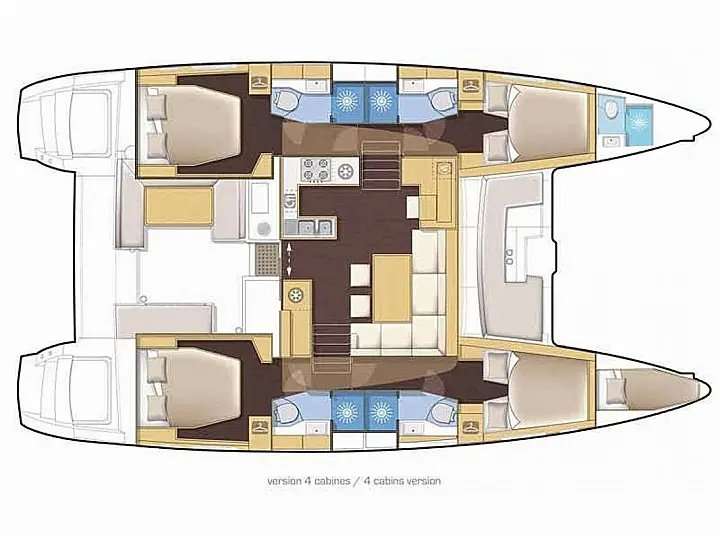 Plans du bateau Lagoon 46