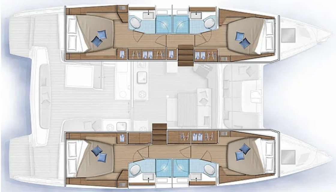 Plans du bateau Lagoon 46