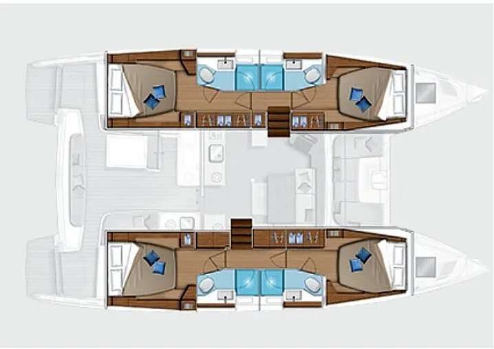 Plans du bateau Lagoon 46