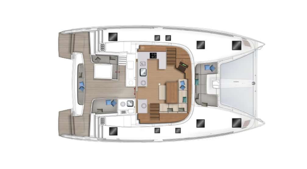 Plans du bateau Lagoon 46