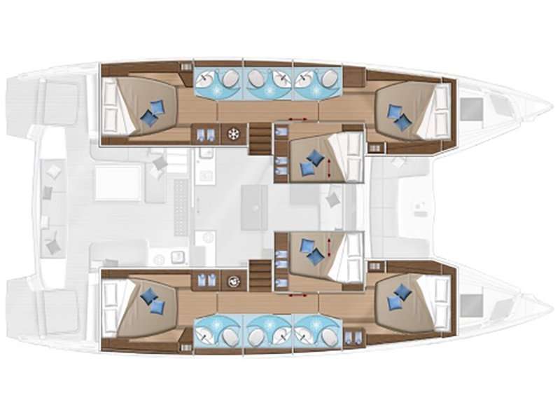 Plans du bateau Lagoon 50