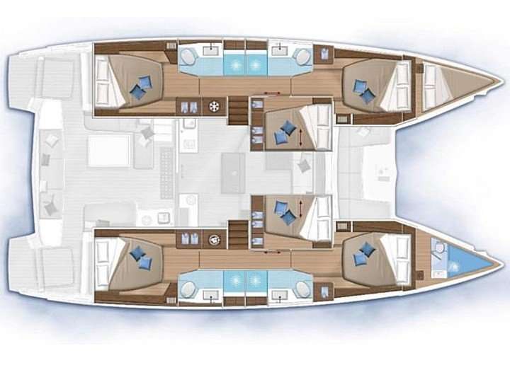 Plans du bateau Lagoon 50