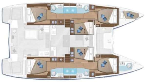 Plans du bateau Lagoon 50