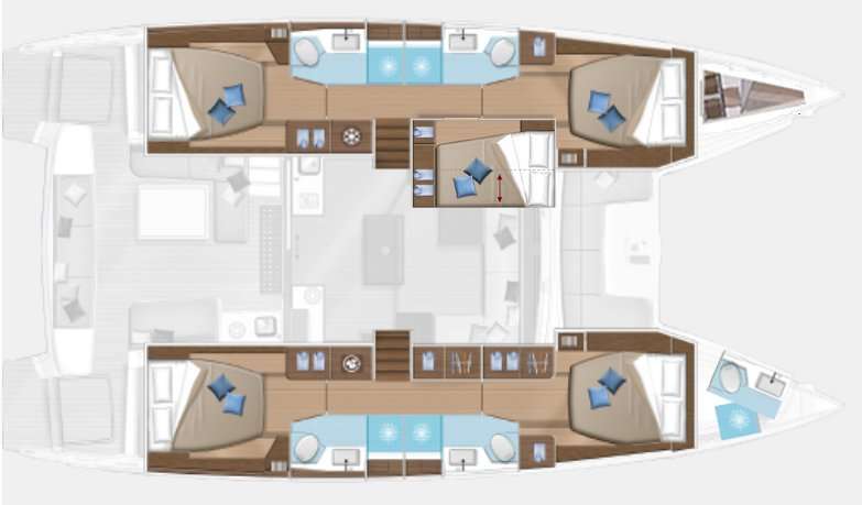 Plans du bateau Lagoon 50