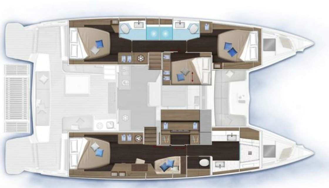 Plans du bateau Lagoon 51