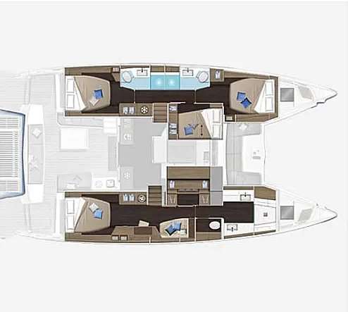 Plans du bateau Lagoon 51