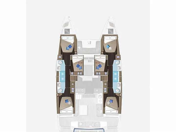 Plans du bateau Lagoon 51