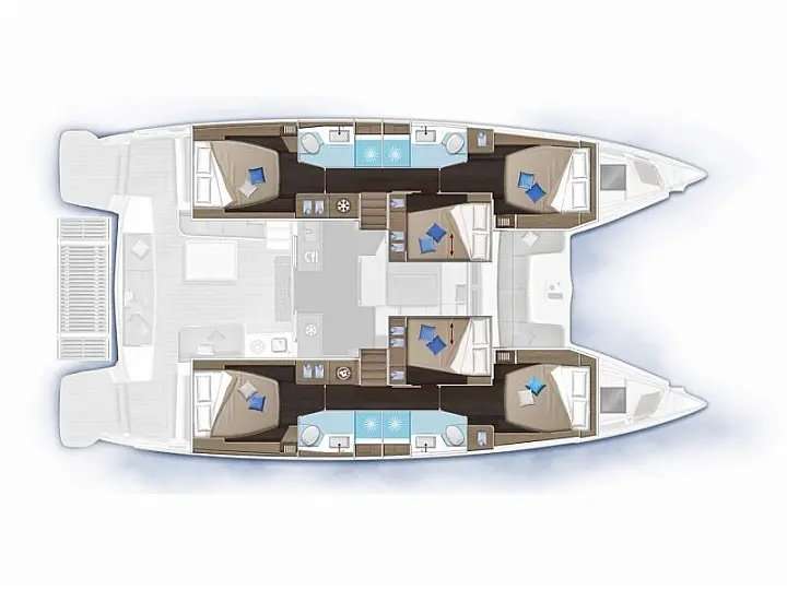 Plans du bateau Lagoon 51