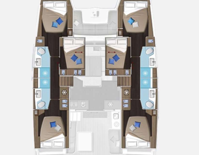 Plans du bateau Lagoon 51