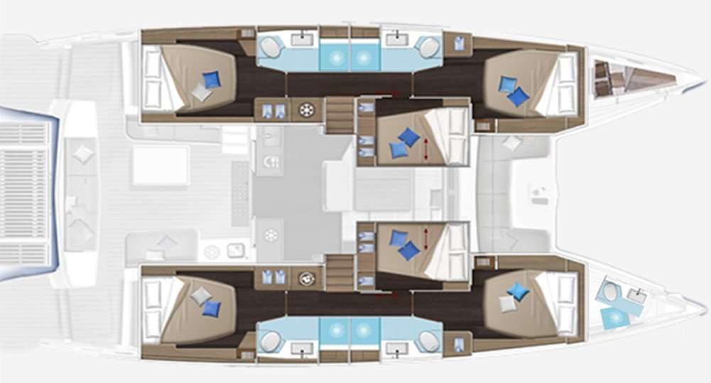 Plans du bateau Lagoon 51