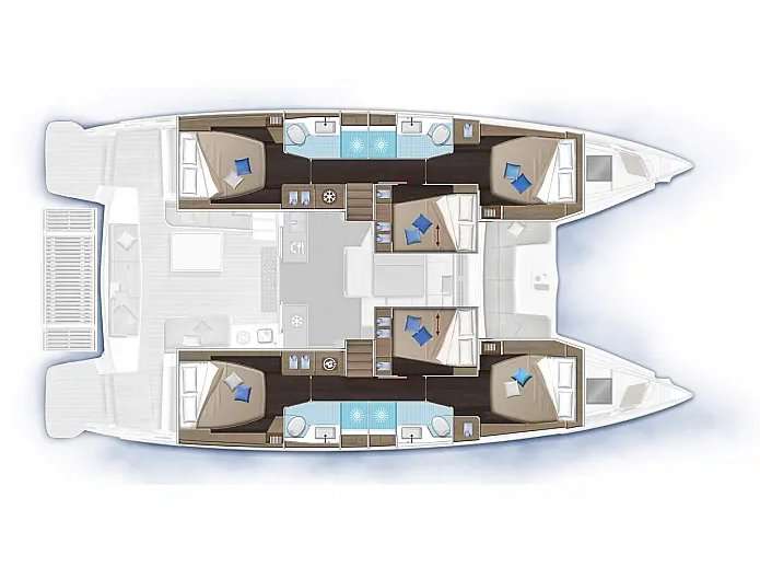 Plans du bateau Lagoon 51