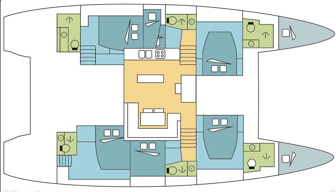 Plans du bateau Lagoon 52