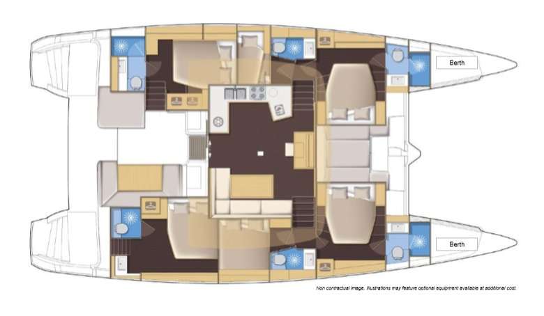 Bootslayouts Lagoon 52 Fly