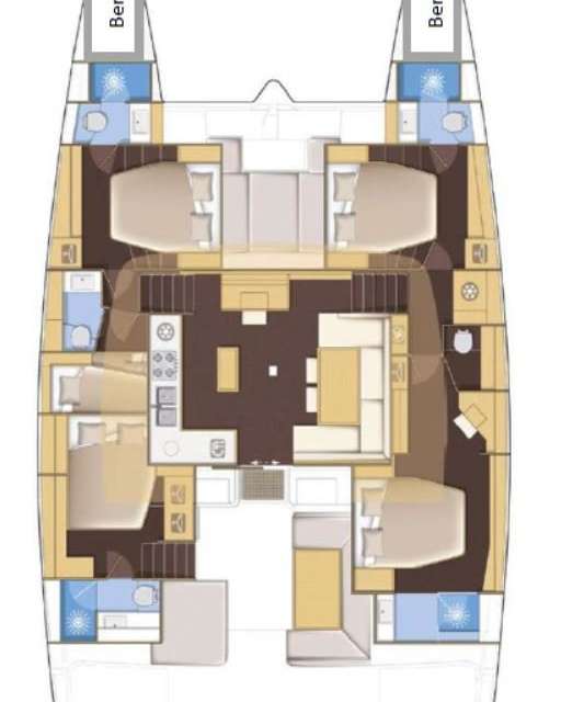 Plans du bateau Lagoon 52 Fly