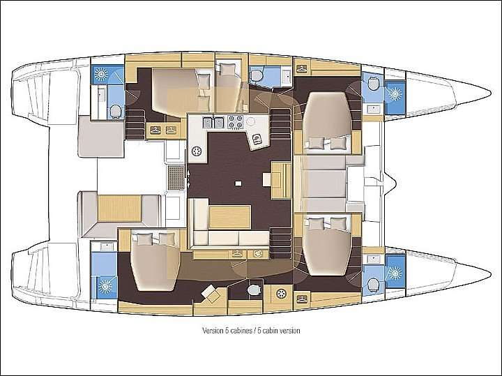 Bootslayouts Lagoon 52 Fly