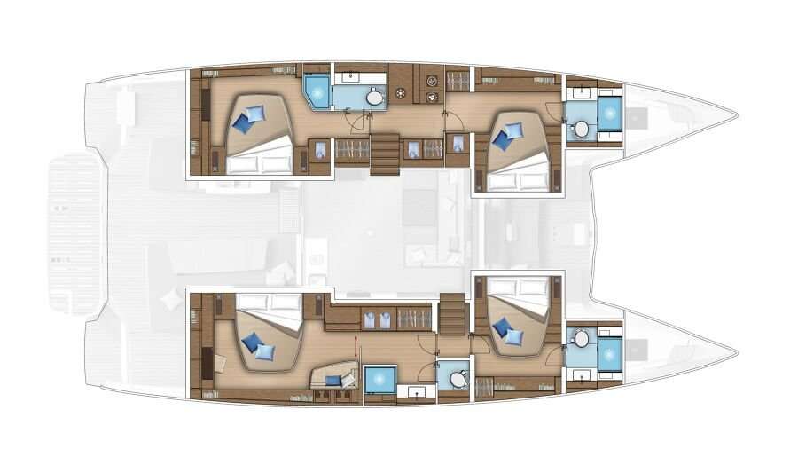 Plans du bateau Lagoon 55