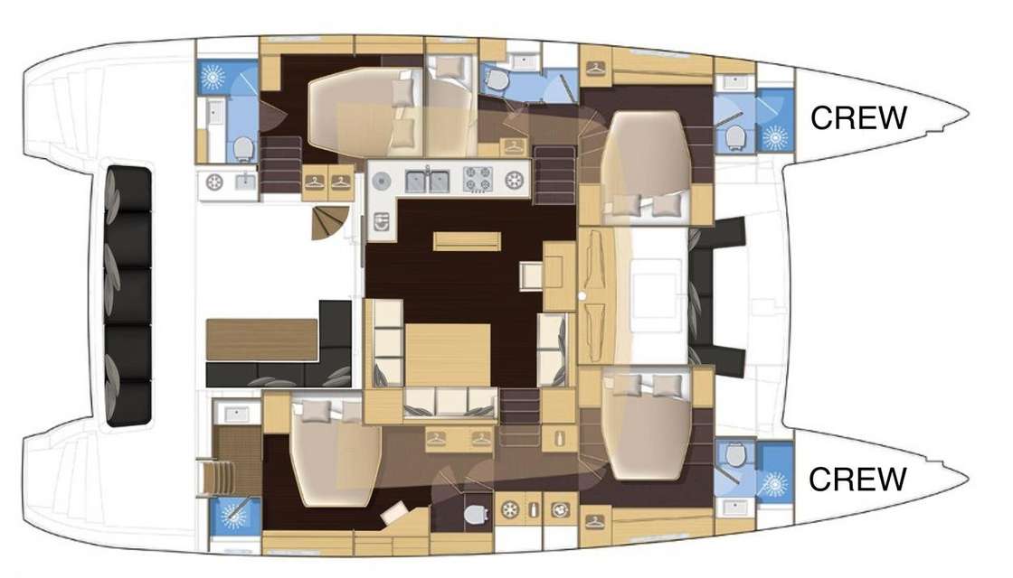 Plans du bateau Lagoon 560