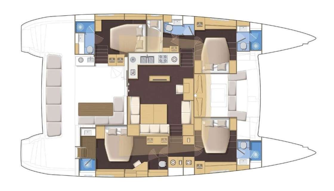 Plans du bateau Lagoon 560 S2