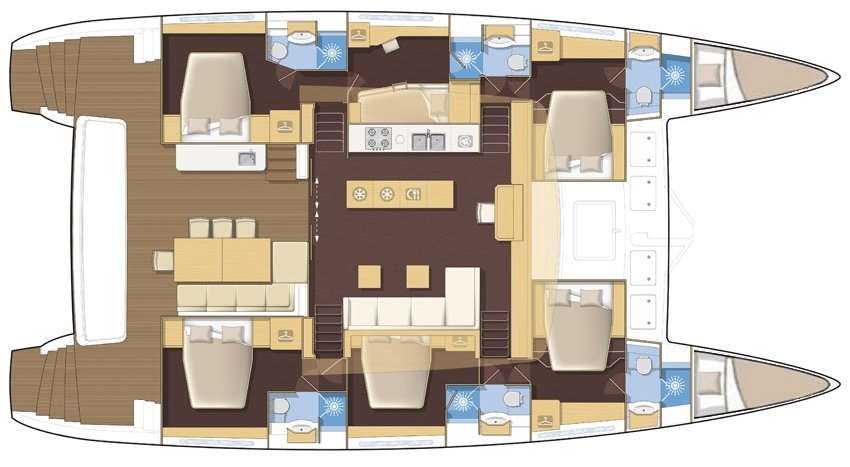 Plans du bateau Lagoon 620