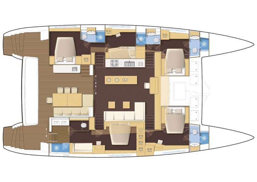 Plans du bateau Lagoon 620