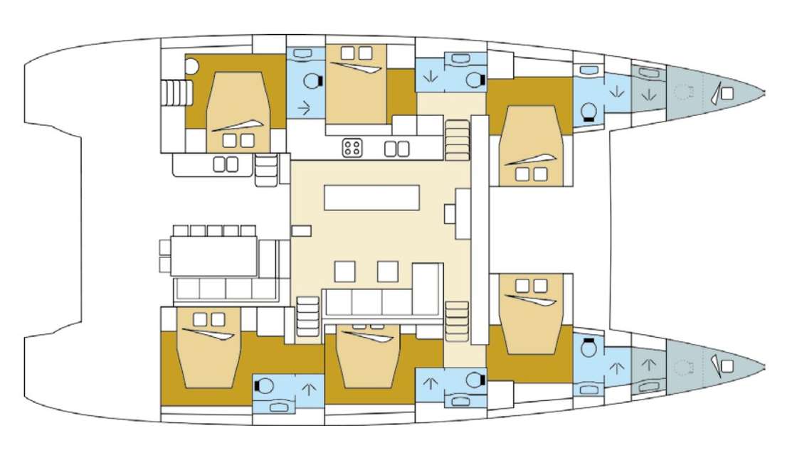 Plans du bateau Lagoon 620