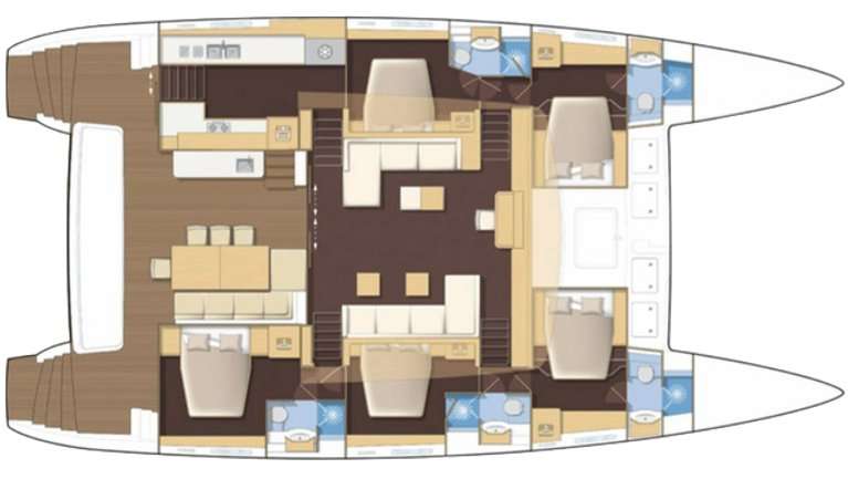 Plans du bateau Lagoon 620