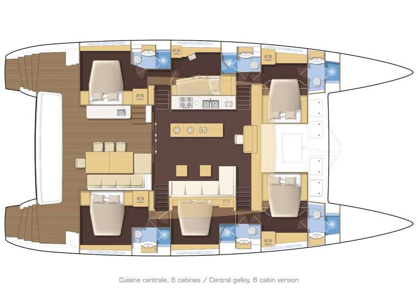 Plans du bateau Lagoon 620