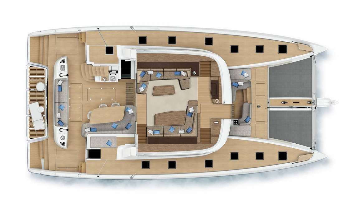 Plans du bateau Lagoon Sixty 5