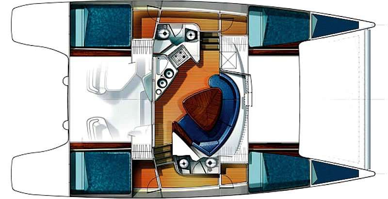 Distribución del barco Lavezzi 40