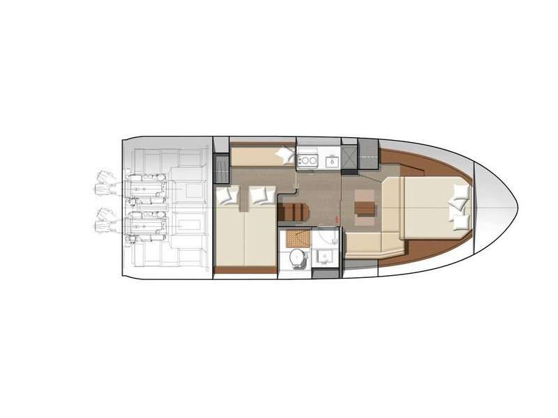 Layout of the boat Leader 36