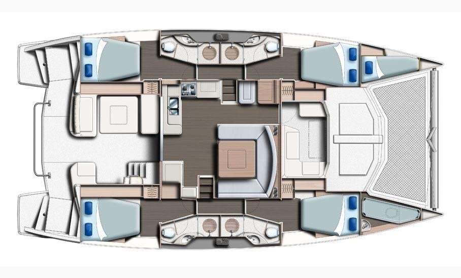 Plans du bateau Leopard 48