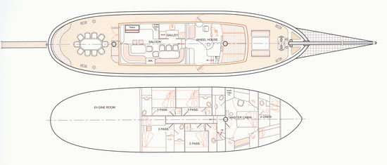 Plans du bateau Liana H