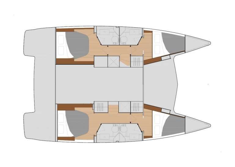 Layout of the boat Lucia 40