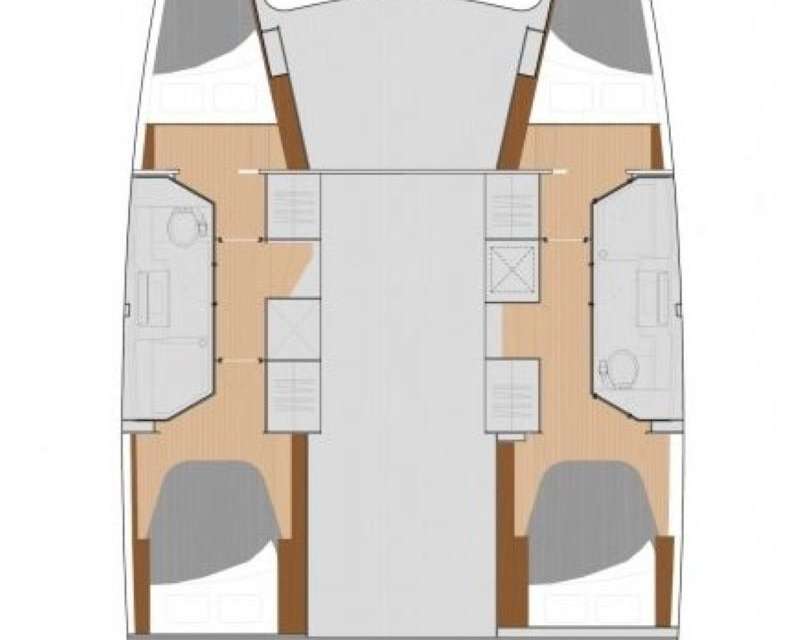 Layout of the boat Lucia 40