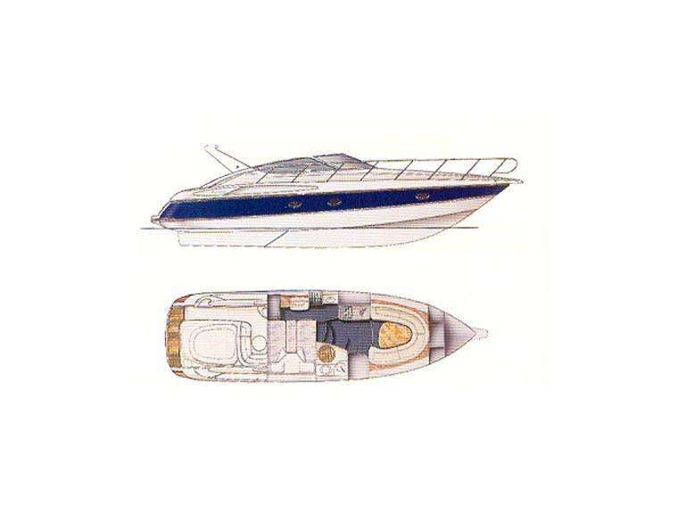 Layout of the boat Mediterranee 41