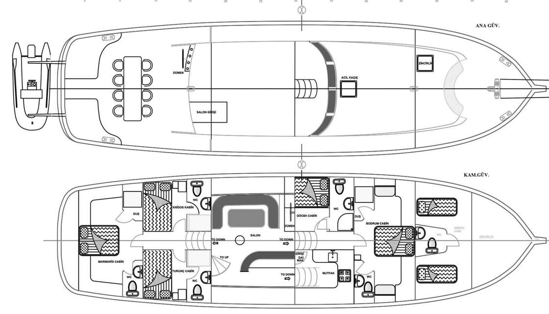 Plans du bateau Mehmet Ayaz