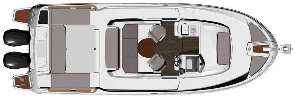 Distribución del barco Merry Fisher 895