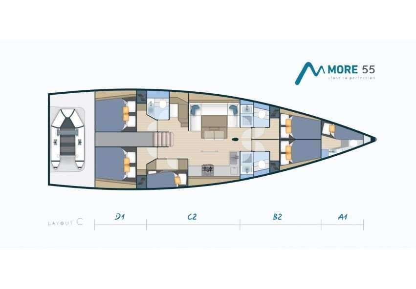 Plans du bateau More 55