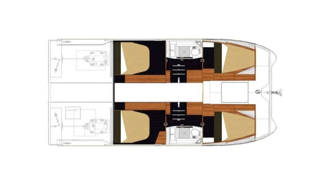 Layout of the boat MY 37