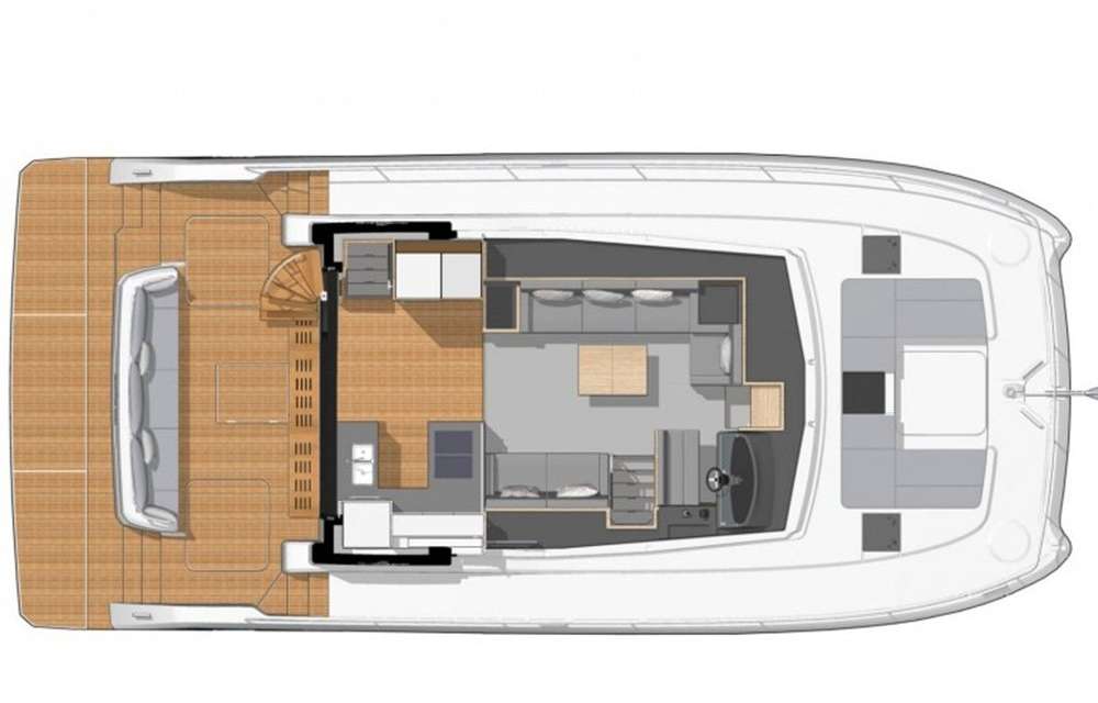 Layout of the boat MY 44