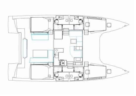 Bootslayouts Nautitech 46 Fly