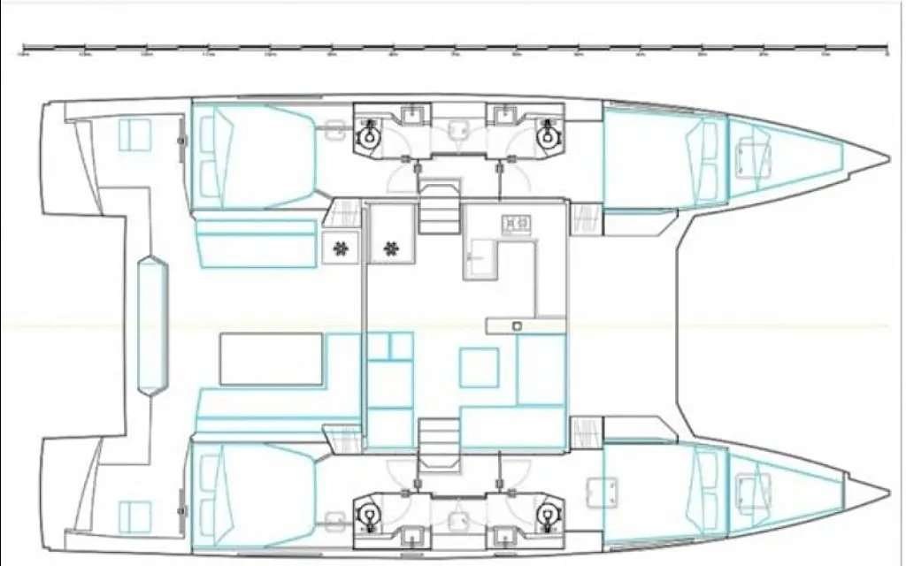 Bootslayouts Nautitech 46 Fly