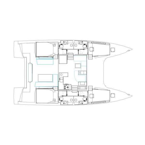 Plans du bateau Nautitech 46 Open