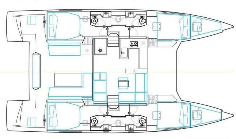 Plans du bateau Nautitech 46 Open