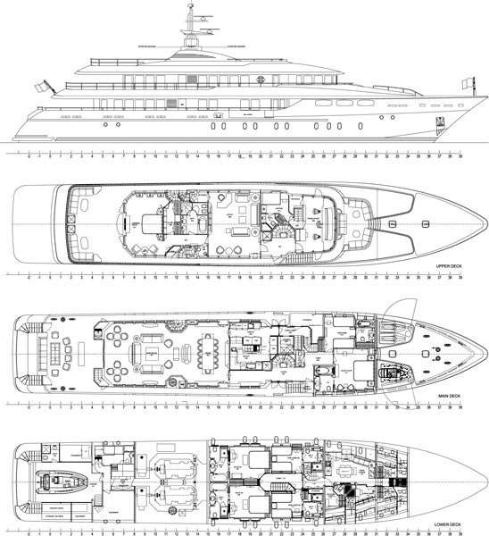 Distribución del barco O'CEANOS