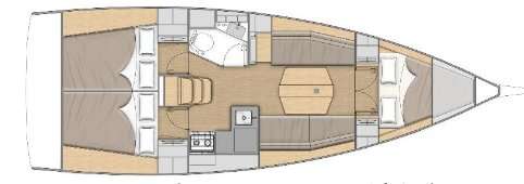 Plans du bateau Oceanis 34.1